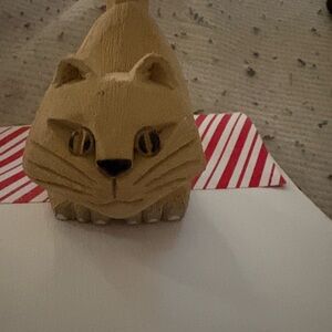 Rare Artesian Rinconada cat figurines signed